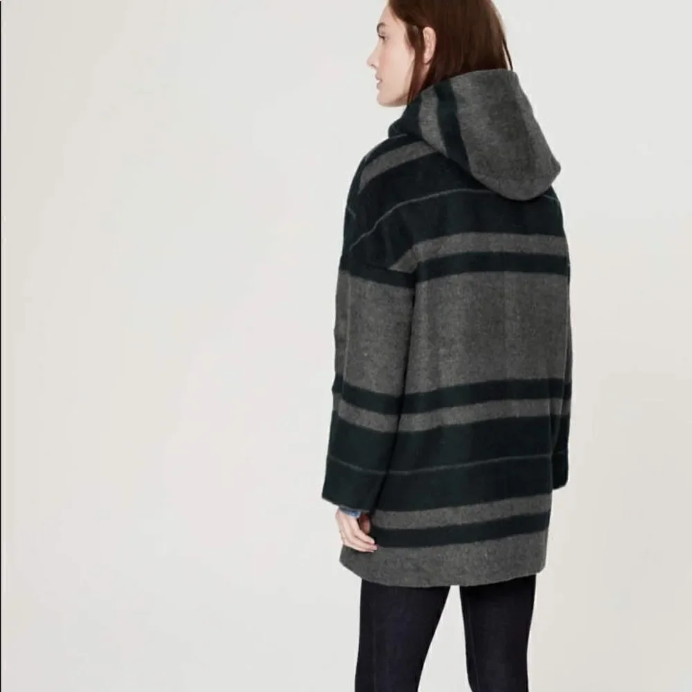 Loft Striped Long Coat - Picture 2 of 3